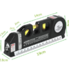Laser Level Pro 3 (With Tape Measure) – Horizontal, Vertical & Crossline Laser Leveler