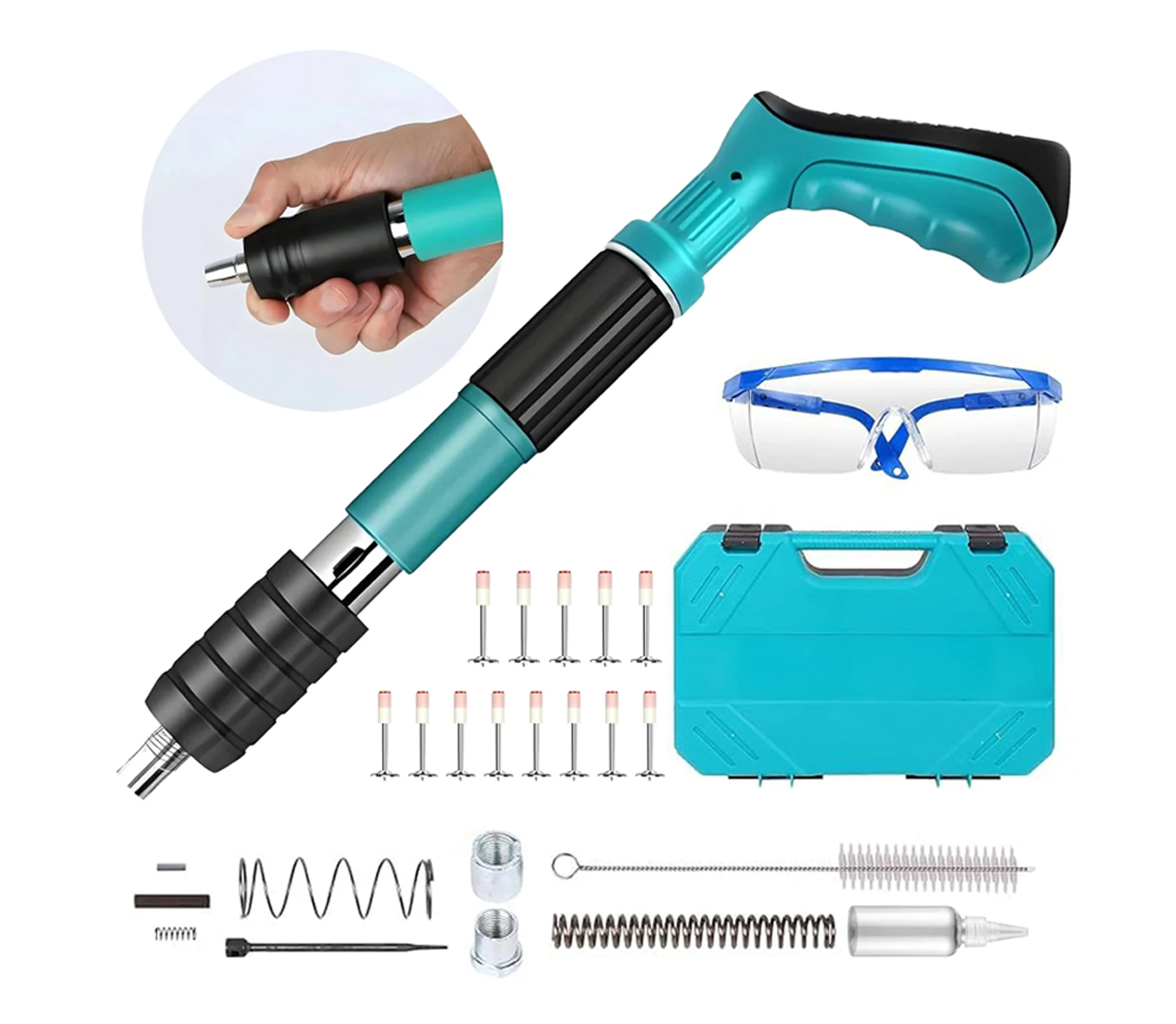 Mini Portable Ceiling Nail Gun – Low‑Noise Manual Fastening Tool