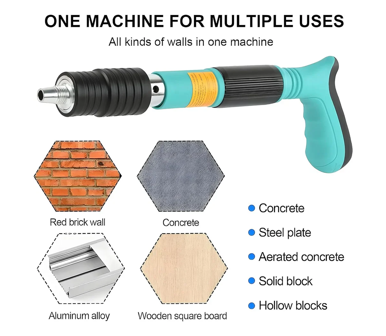 Mini Portable Ceiling Nail Gun – Low‑Noise Manual Fastening Tool