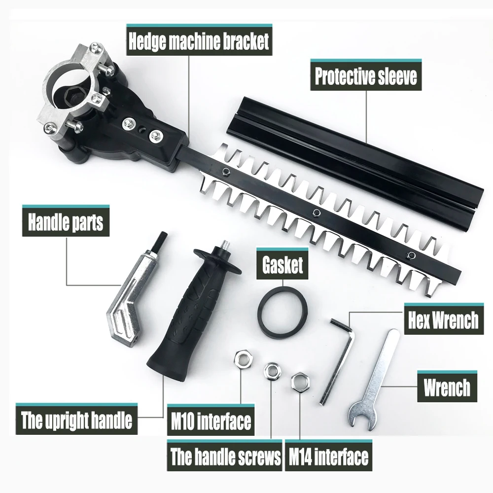 Universal Hedge Trimmer Attachment for Brush Cutter & Grass Trimmer