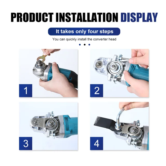 Angle Grinder Conversion Universal Head Adapter Converter M10 Thread for Type 100 Swing Saw Cutter