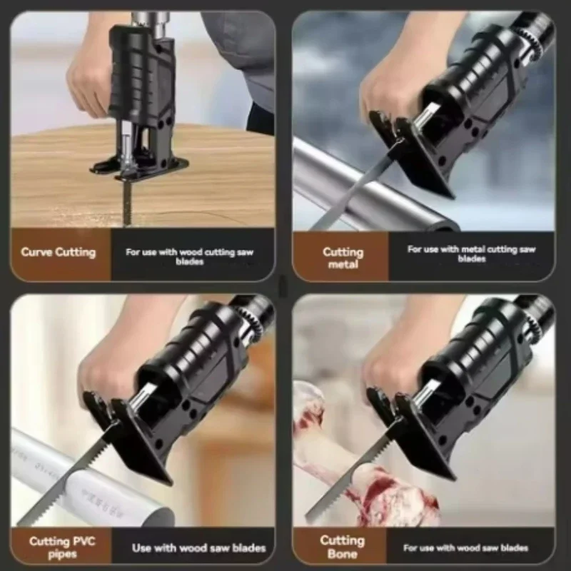 Jigsaw Adapter Electric Drill To Electric Saw for Wood Metal Cutting