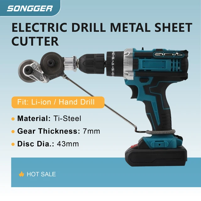 Drill Attachment Metal Nibbler Sheet Metal Cutter