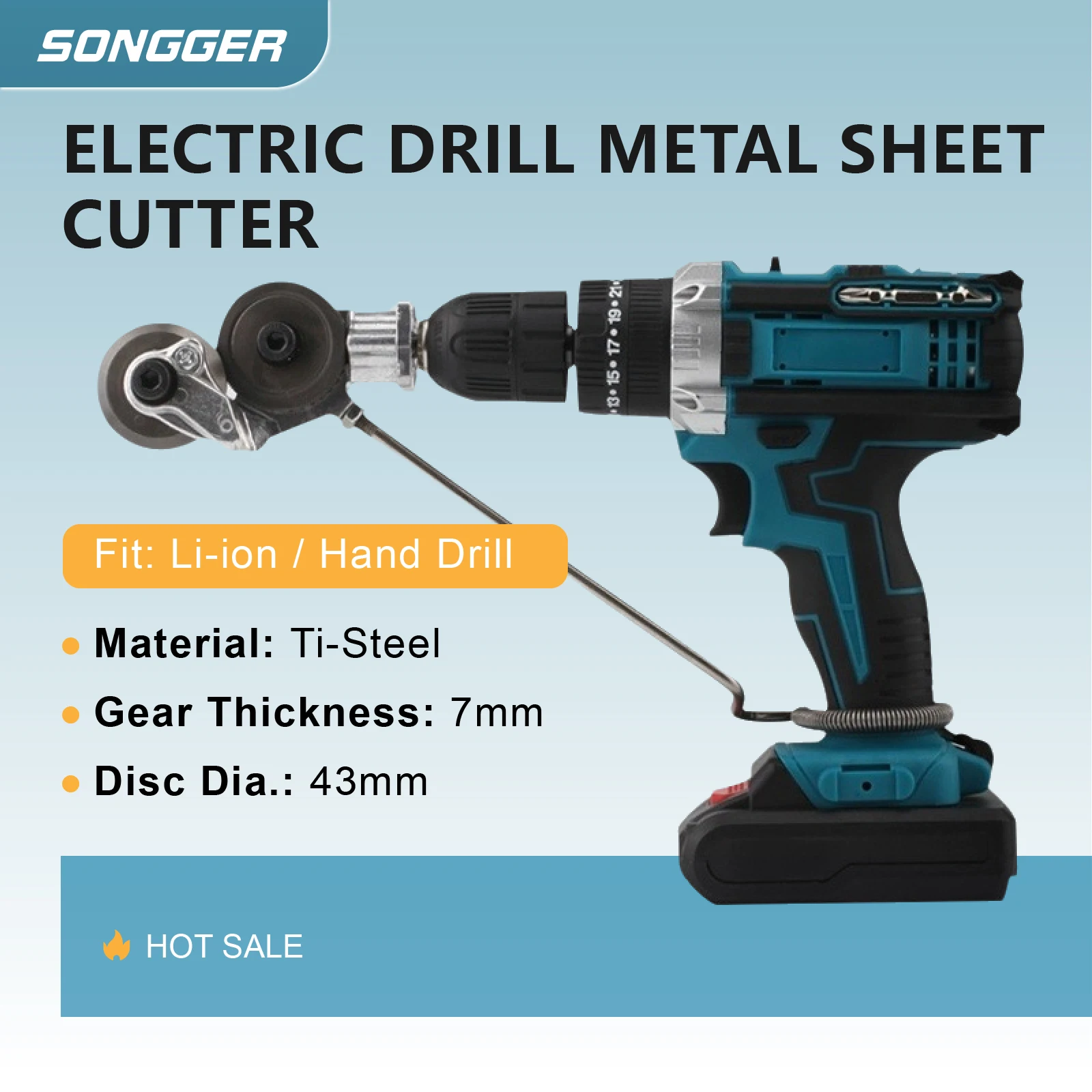 Drill Attachment Metal Nibbler Sheet Metal Cutter