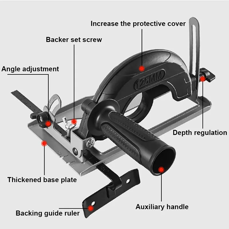 Angle Grinder Converter To Circular Saw Cutting Machine Circular Saw Bracket Base Woodworking Table Tool