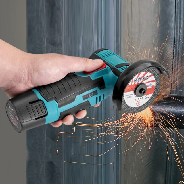 12V 3 Inch Mini Angle Grinder 19500rpm Cordless Mini Angle Grinder