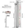Adjustable Automatic Door Closer Dimensions and Installation Accessories